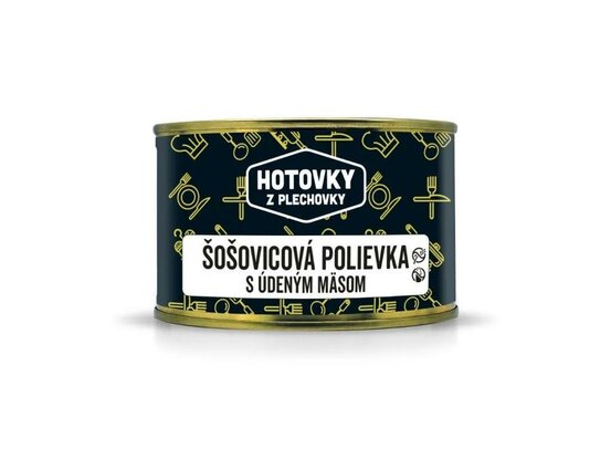 Šošovicová polievka s údeným mäsom 400ml