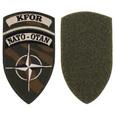 Nášivka originál NATO KFOR (Sily pre Kosovo) kamuf