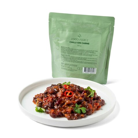 Hotové MRE jedlo Food Force Chilli sin Carne