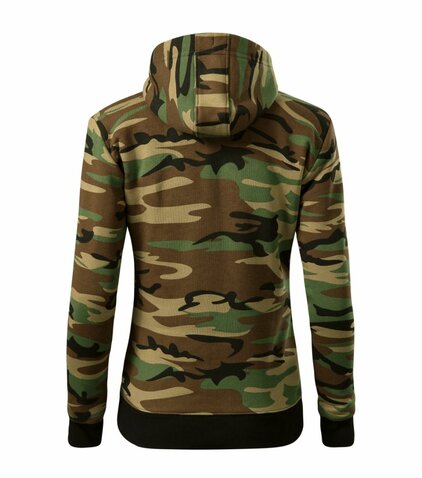 Mikina Camo Zipper dámska woodland