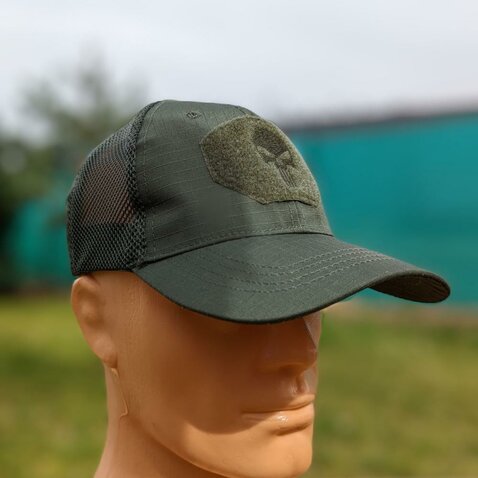 Šiltovka Tactical Skull olive