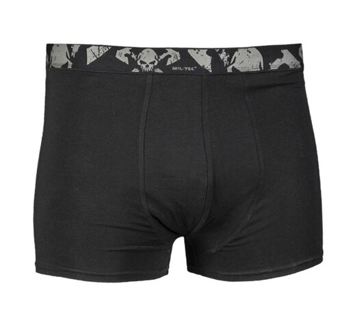 Boxerky Mil-tec Skulls Black 2x