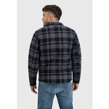 Bunda Vintage Industries polstrovaná grey check