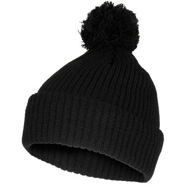 Čiapka s brmbolcom pletená Bobble Hat čierna