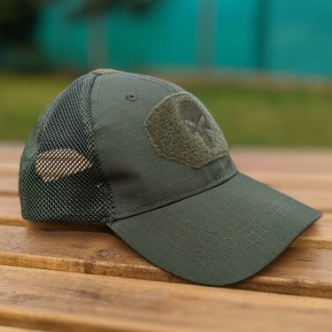 Šiltovka Tactical Skull olive